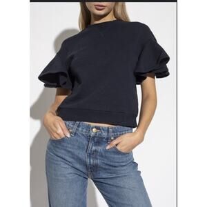 Ulla Johnson Maia Top Midnight Blue Size Small